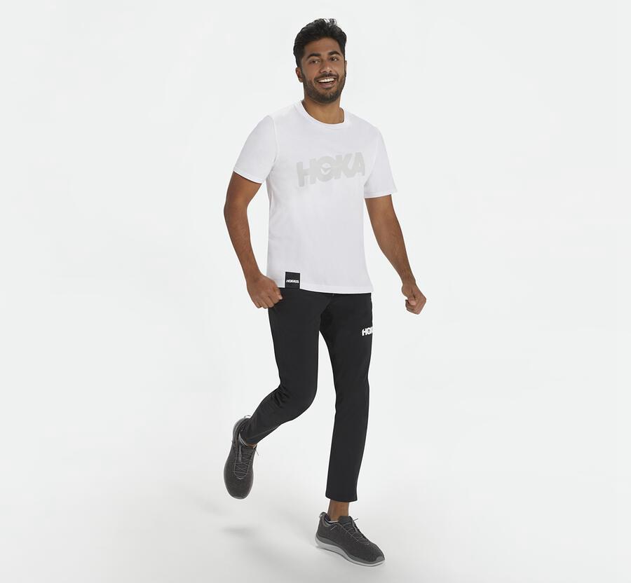 Hoka One One Tee Mens White - Brand - 86192FUSY